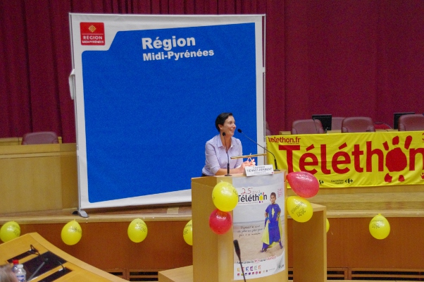 Laurence TIENNOT-HERMENT Présidente de l'AFM a Toulouse