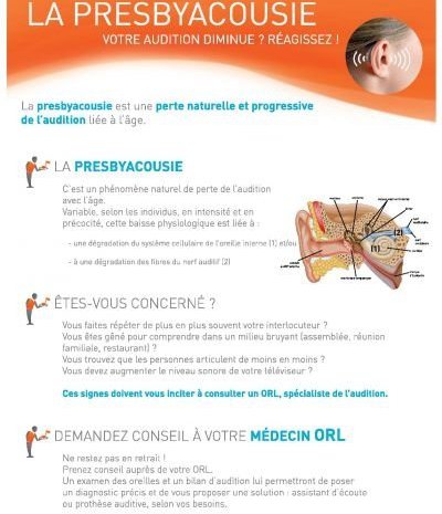 La presbyacousie campagne d'information