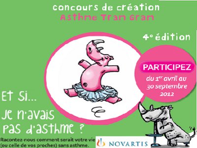 Affiche du concours Asthme tram gram (montage)