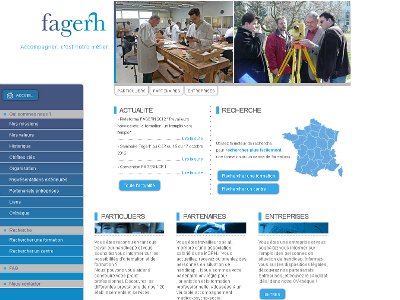 Appercu du site de la F.A.G.E.R.H