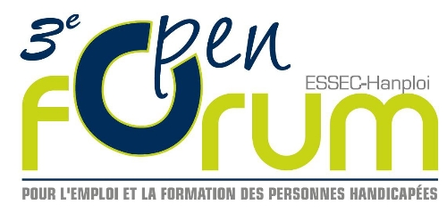 logo de la troisi&egrave;me &eacute;dition de l'Open Forum pour l'emploi et la formation des personnes handicap&eacute;es