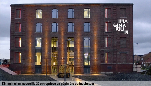 façade de l'imaginarium qui accueil une vingtaine de jeune entreprises 