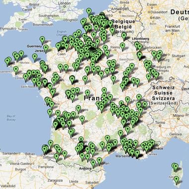 Carte de france de la solidarite avec mailforgood