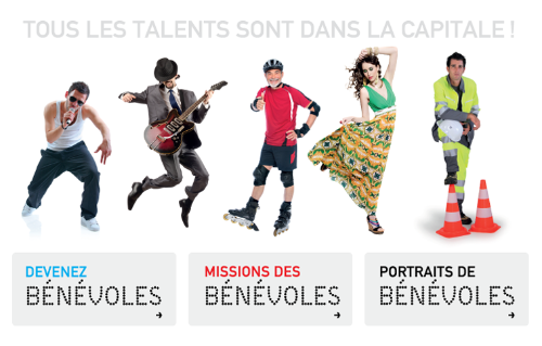 affiche lancé pour la campagne "tous benevoles" a marseilles