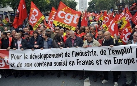 Des manifestants de la CGT lors d'une manifestation (illustration) Des manifestants de la CGT lors d'une manifestation (illustration)