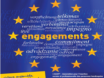 Affiche de l’ADAPT pour ces dix engagements de sa charte européens