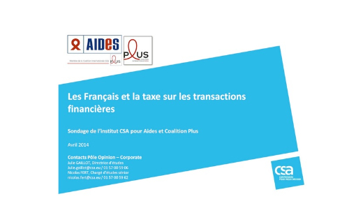 Logo du Sondage Taxe Financiere