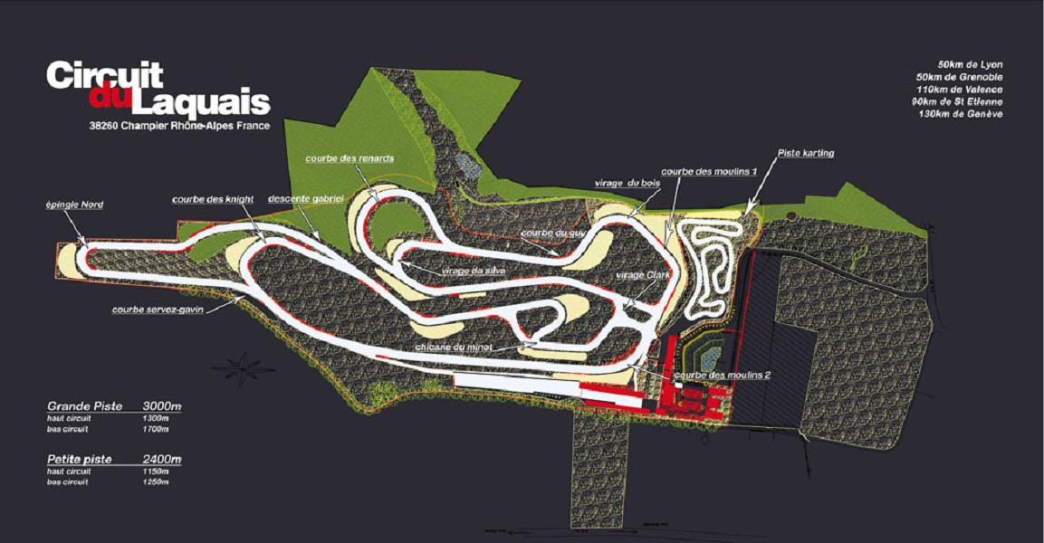 Trace du circuit du Laquais a Champier