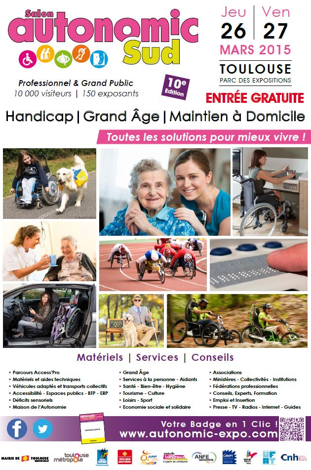 Affiche Salon Autonomic Sud 2015 de Toulouse