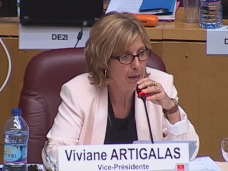 La Vice Presidente et rapporteur du rapport Viviane ARTIGALAS