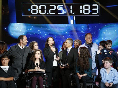 Cloture du_Telethon_2015_avec_le_compteur_affichant_80_251_183_millions_d_euros