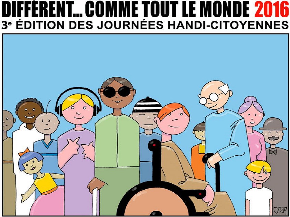 Affiche different...comme tout le monde 2016 3e edition des journees Handi Citoyennes
