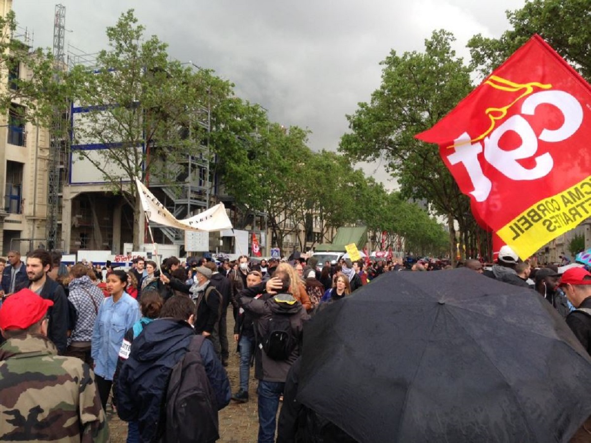 Cortege d une manifestation contre le projet de loi travail