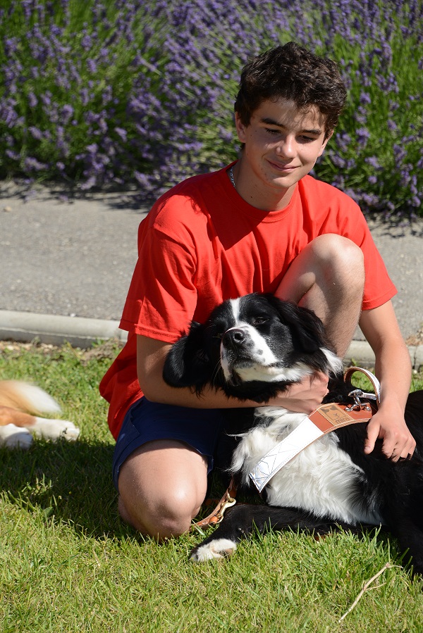 Thomas beneficaire du chien de l operation 2015