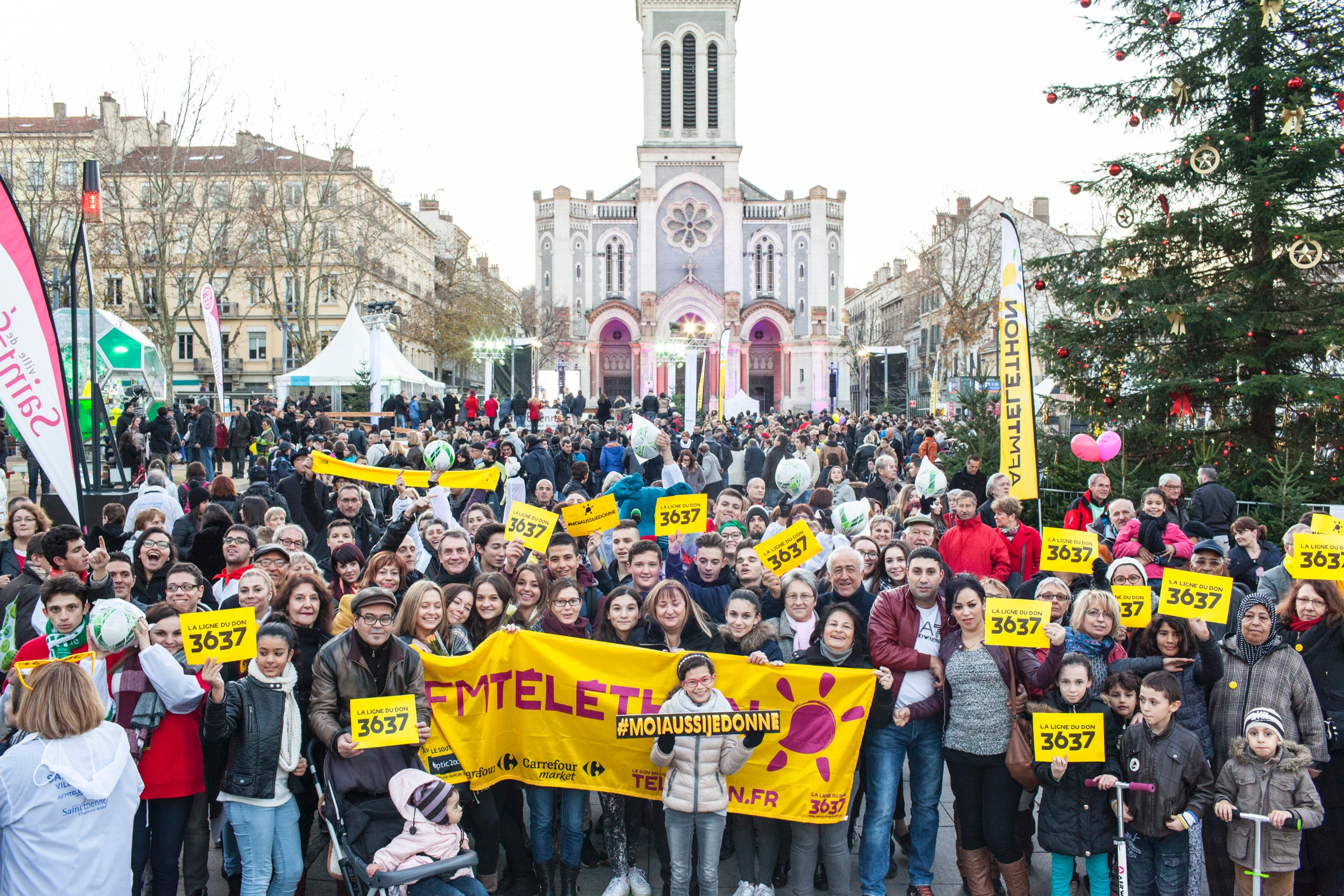 Lancement de la 30e edition du telethon 2016 a St Etienne en 2015