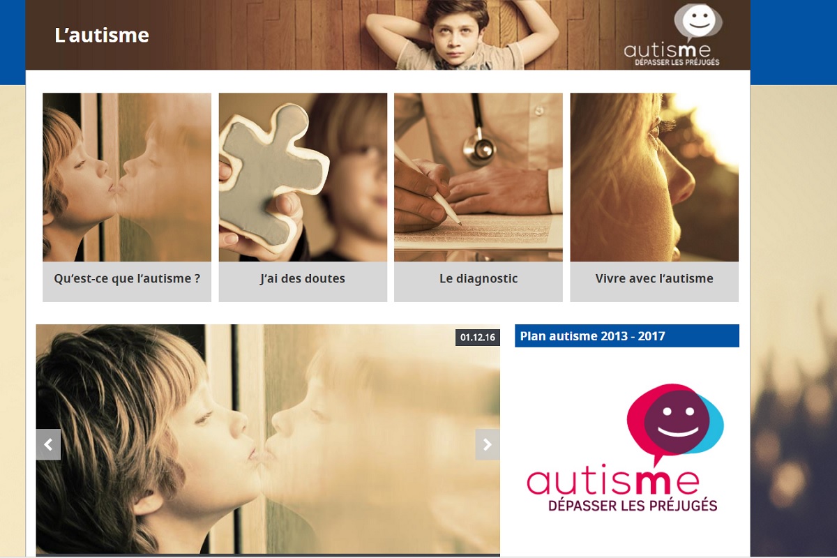 Page d acceuil du site autisme gouv fr
