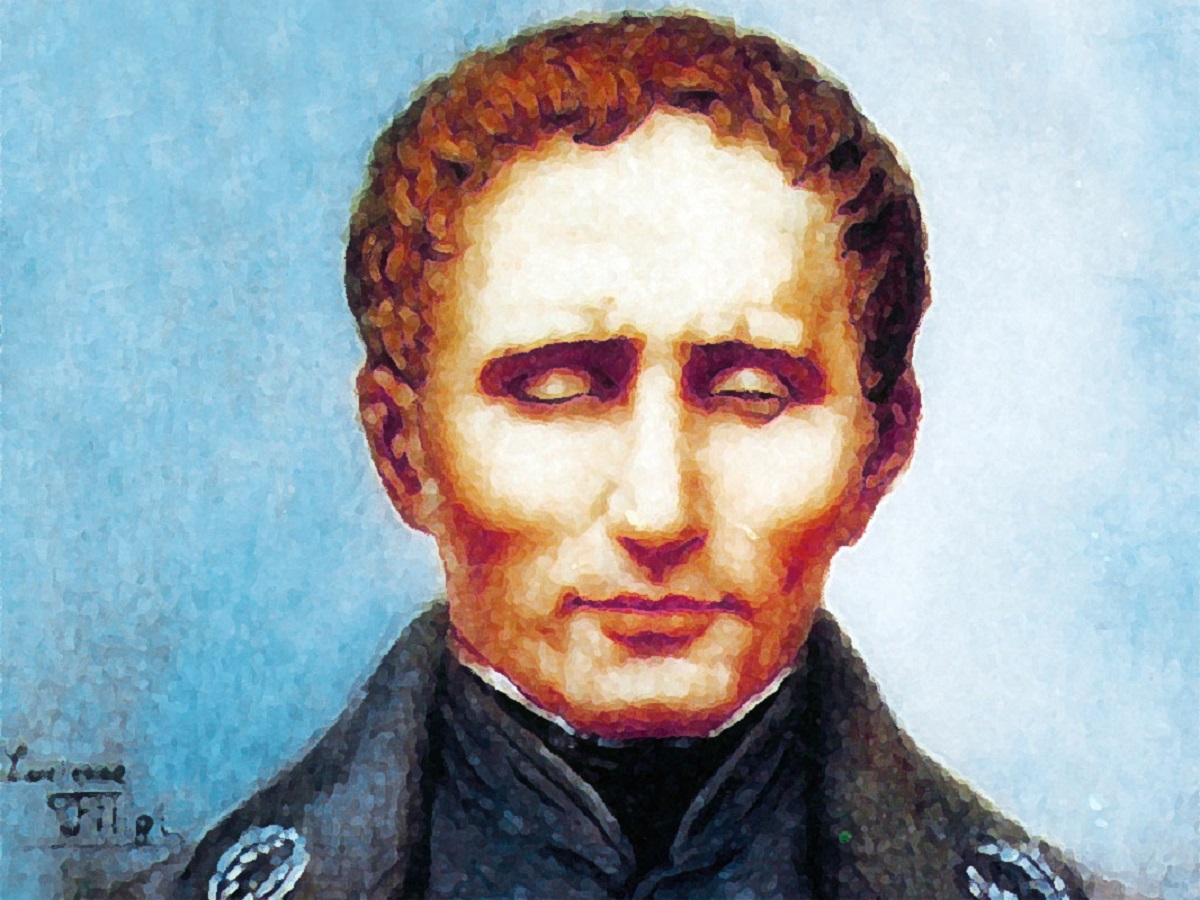 Portrait de Louis Braille inventeur de systheme aujourd hui de lecture pour les non voyants