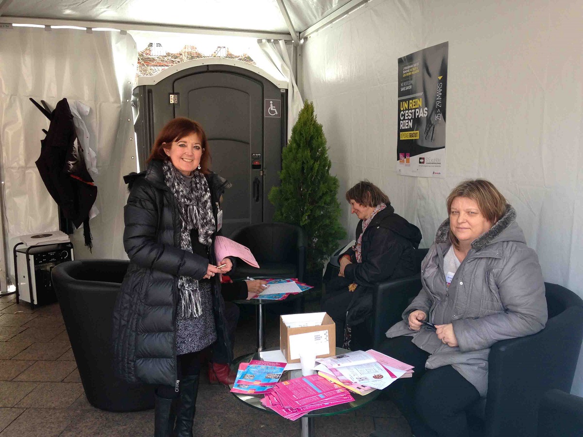 Un centre d information et de depistage en 2016 a Toulouse lors de la nationale du rein
