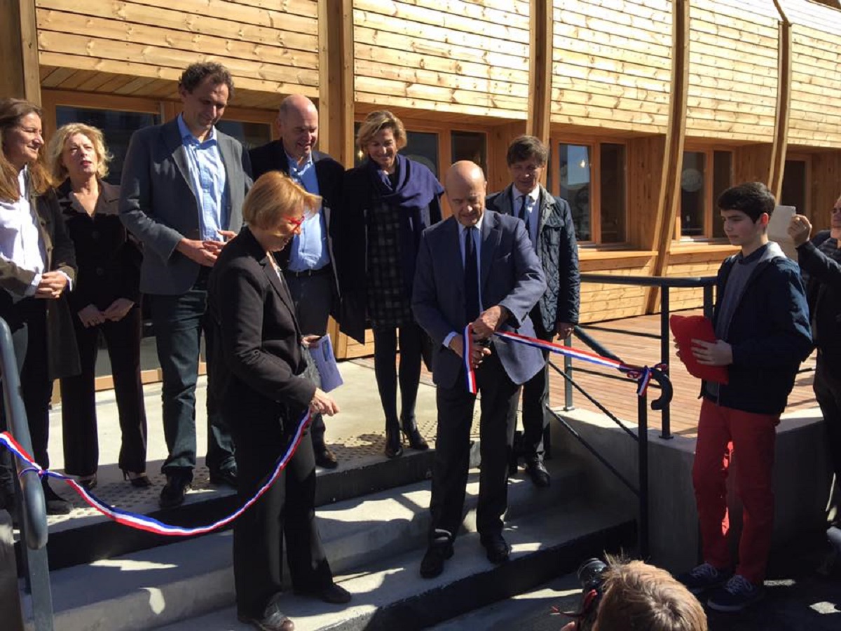 Inauguration du Jardin Pecheur par le maire de Bordeaux
