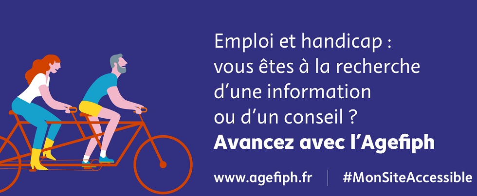 Emploi et handicap vous êtes à la recherche d'une information ou d'un conseil avancez avec l'agefiph (illustration 2019) c63ac