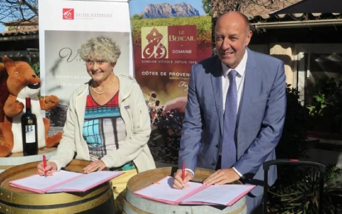 Carole verdet présidente de ladapei var méditerranée et l'ancien président de la caisse dépargne côte dazur christophe pinault 8b683