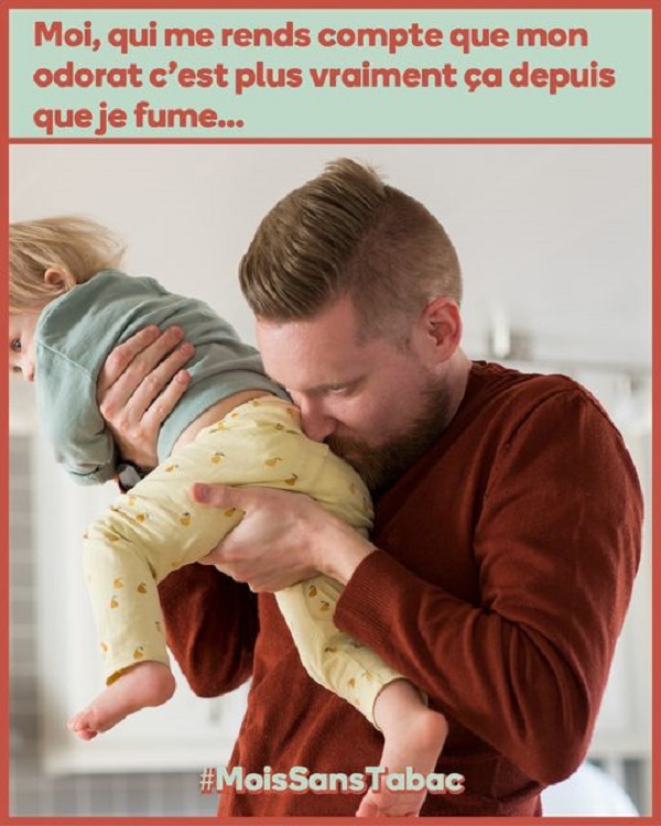 affiche un mois sans tabac un pere sentant la couche de bébé b1bf7