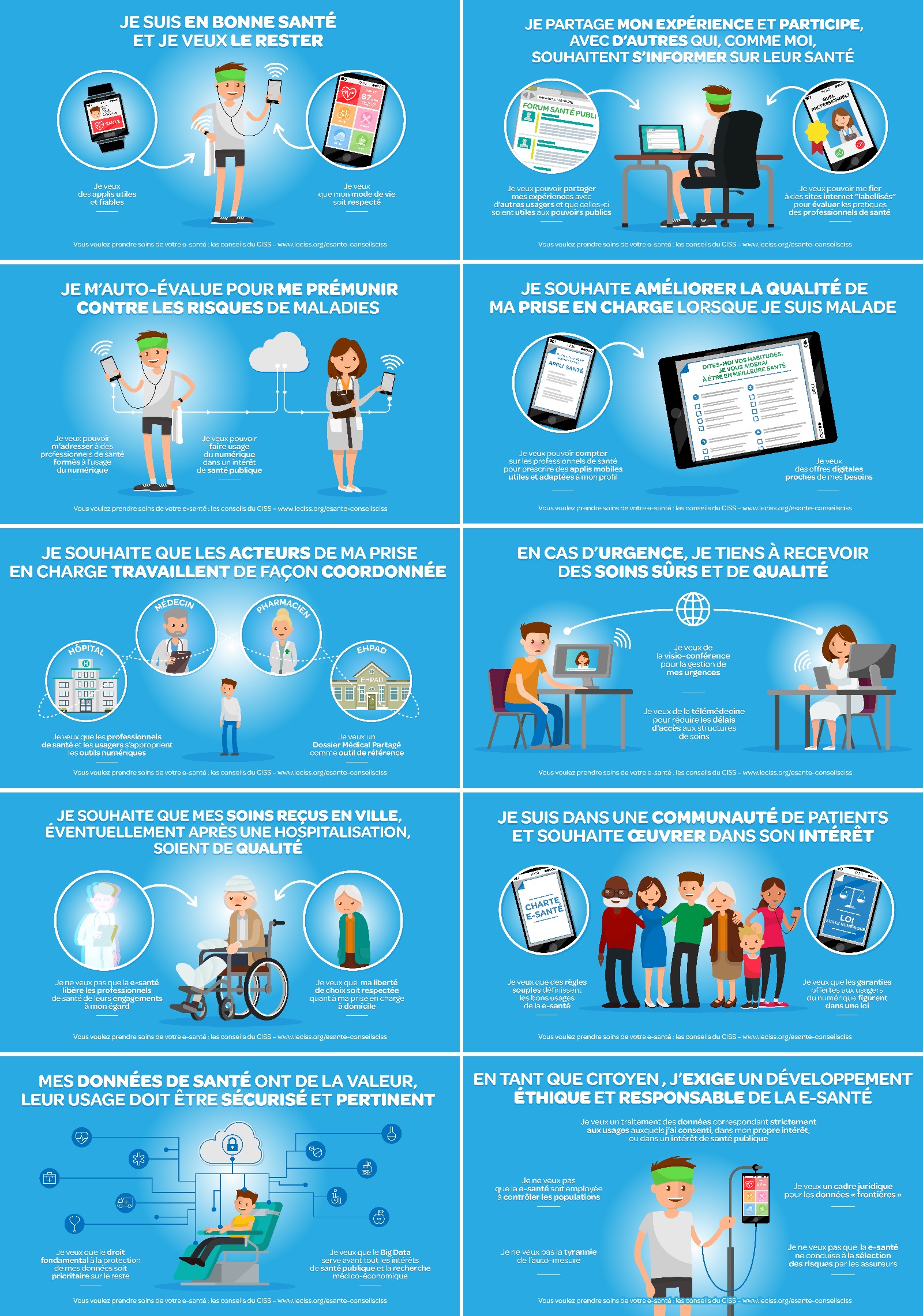 Le poster en dix images Vous voulez prendre soin de votre e sante les conseils du CISS