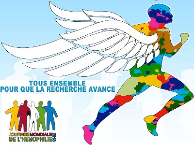 Affiche de la journée mondiale de l’hémophilie le 17 avril 2013