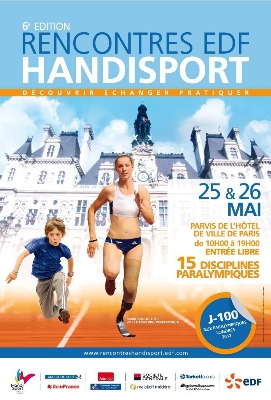 affiche de la rencontres EDF handisport 2012