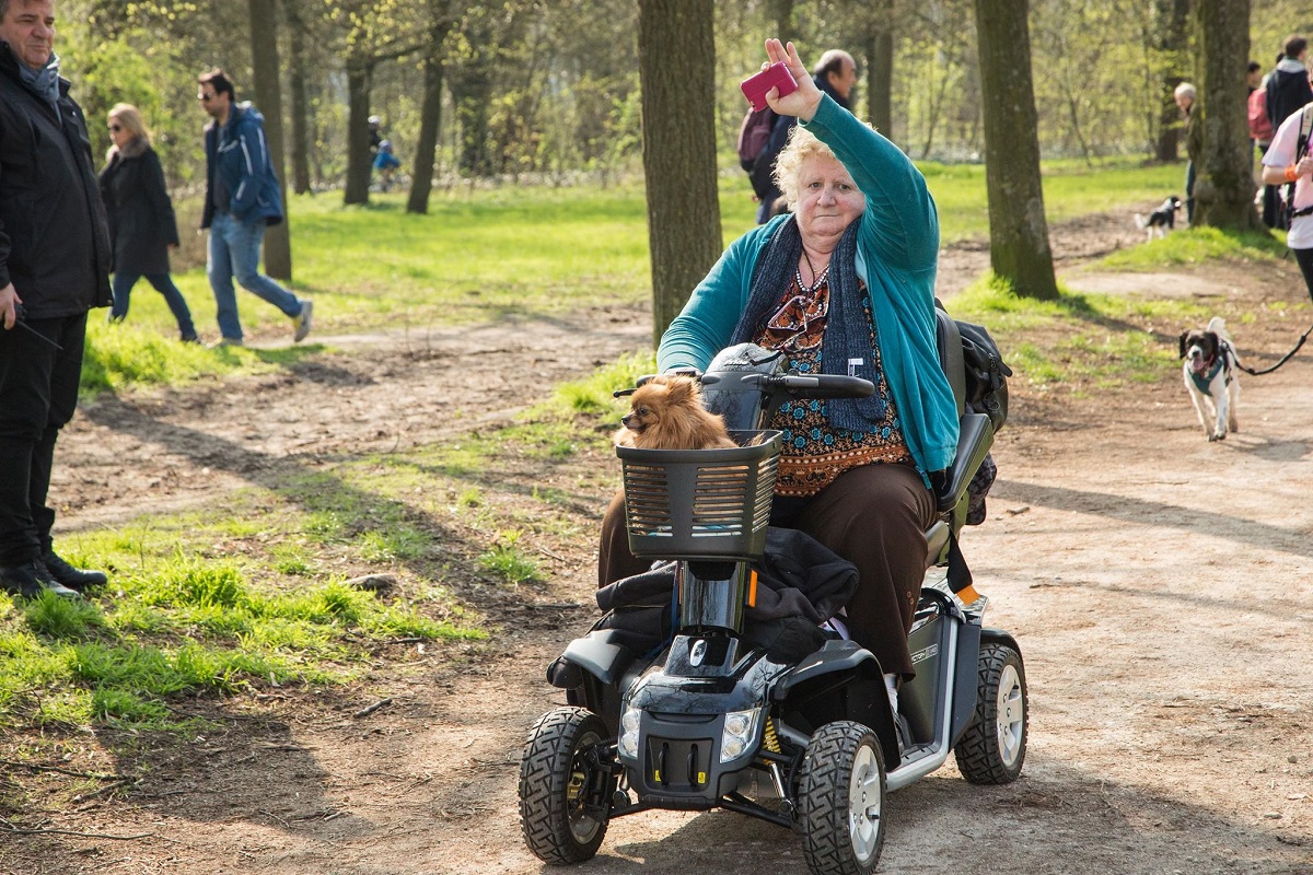Top depart de la course de quatre kilometre en diection du bois de vincenne des sportifs a pied ou en fauteuil tous etaient les bienvenus