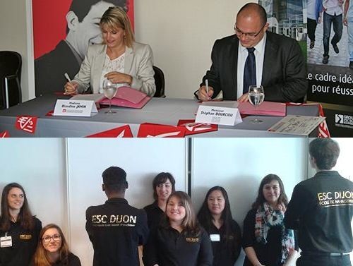 La mission Handicap de la Caisse d'Epargne de Bourgogne Franche Comte renouvelle ses engagements avec le Groupe ECS de Dijon