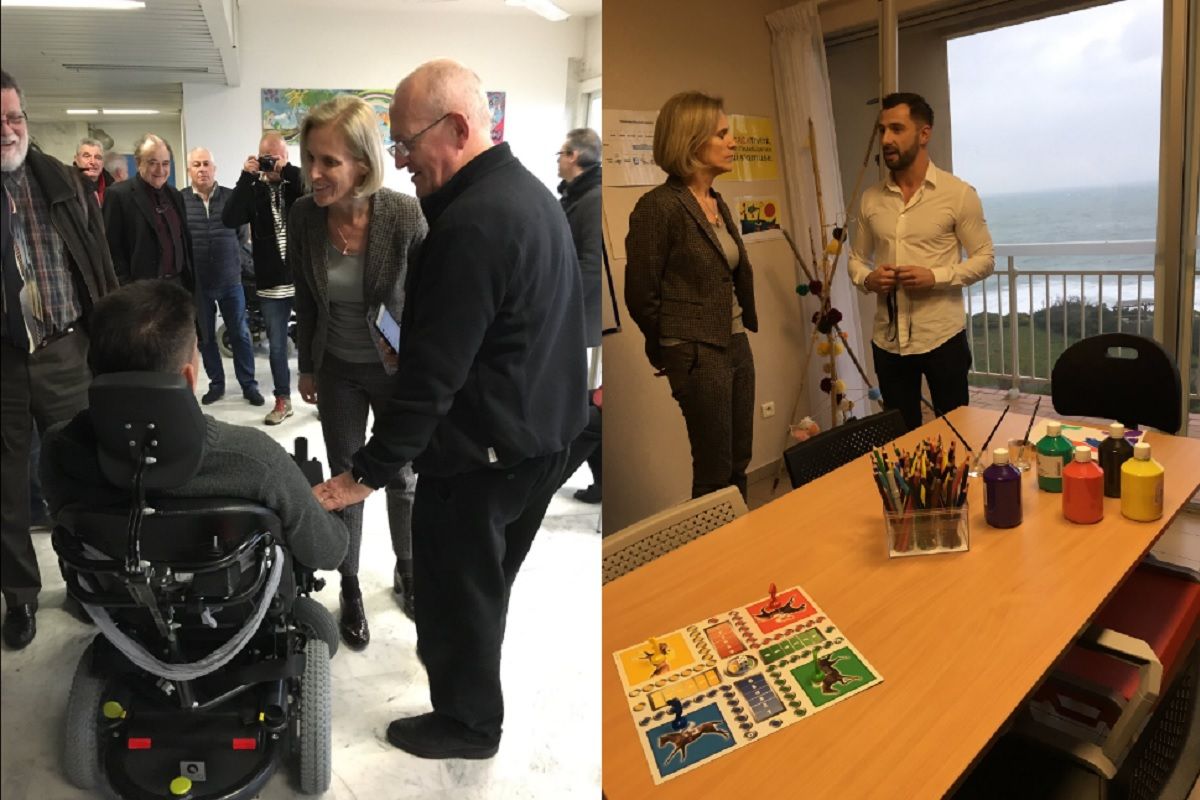 Visite de l etablissement a Cebere dans les Pyrenees Orientales