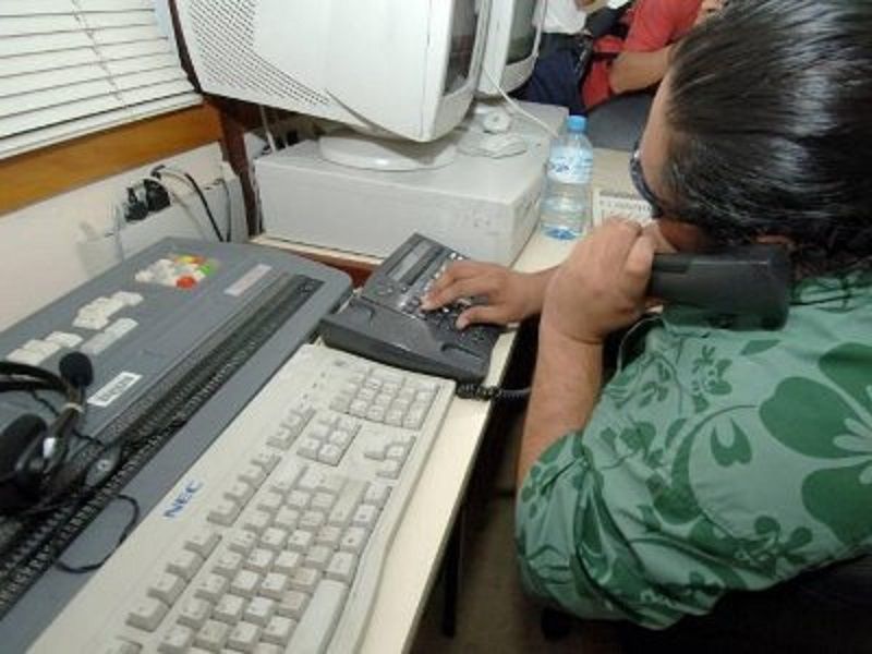 Standardiste non voyant archives