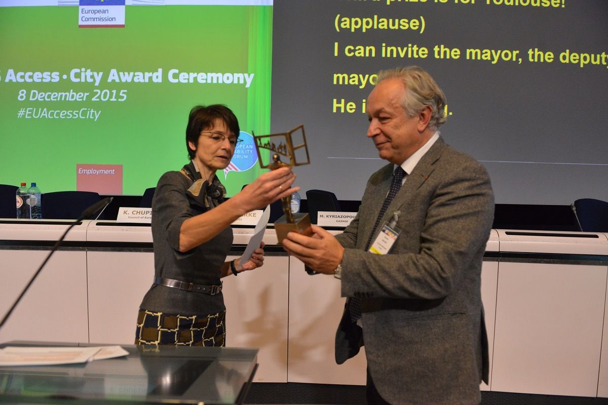 Remise Prix Access City Award 2016 Troisieme Prix ville de Toulouse