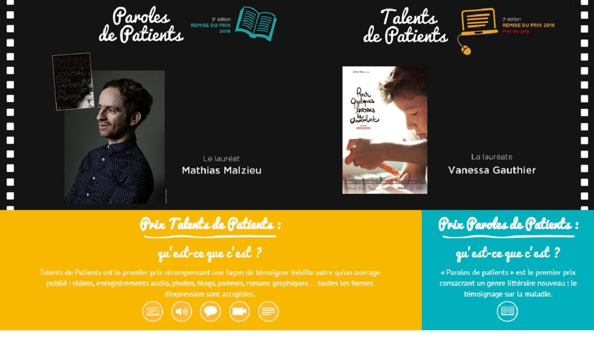 Remise de prix Prix Paroles et Talents de patients 2016