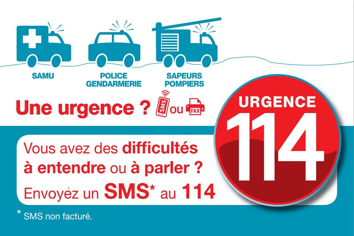 Affiche presentation du numero gratuit le 114