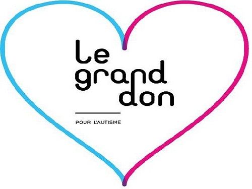 un coeur avec inscrit le grand don pour l'autisme tel sera l'image de cette campagne de solidarité