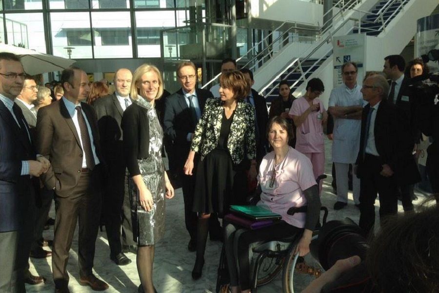 Visite M.TOURAINE Insitut mutualiste Montsouris a Paris