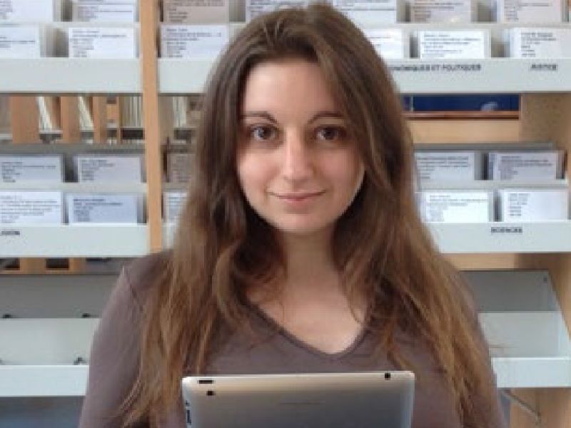 Laurette UZAN Bibliothecaire a la mediatheque Valentin Hauy