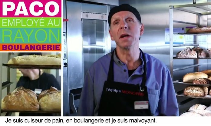 Paco, employe boulangerie a Monoprix