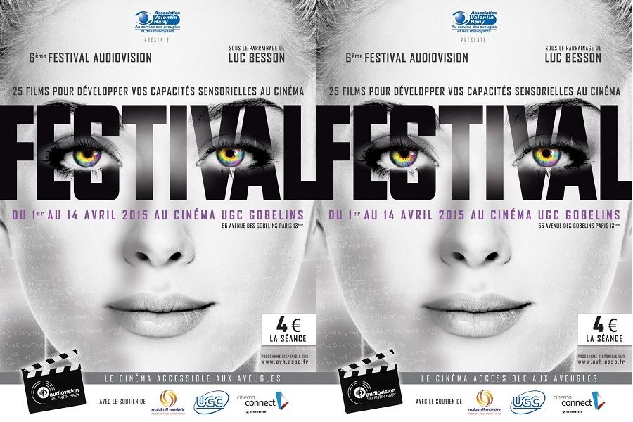 Affiche Festival 6e edition de l audiovision Valentin Hauy