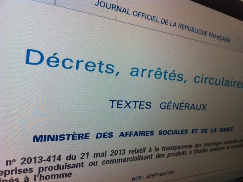 Loi et Decret publication Journal Officiel