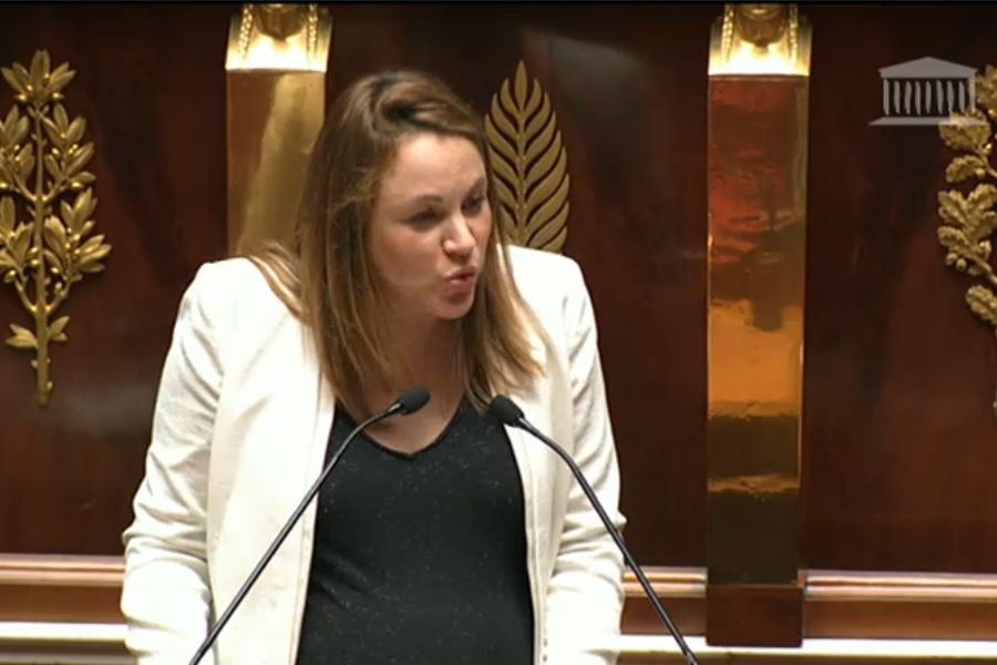 Axelle LEMAIRE Secretaire d Etat au Numerique a la tribune de l_Assemblee nationale