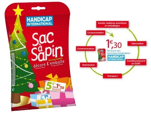 sac a sapin de handicap international