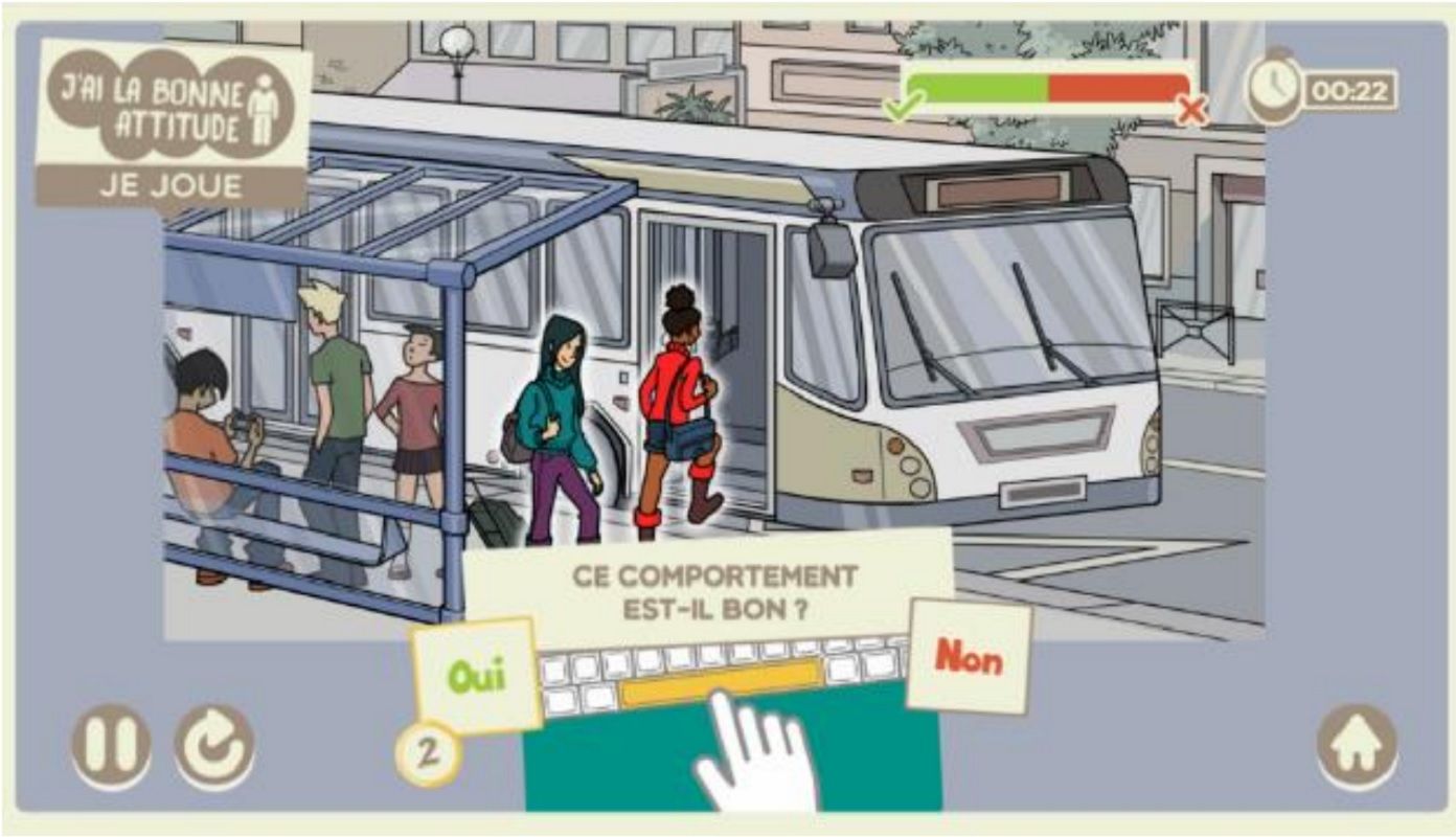Extrait du jeux Objectif Mobilite de la Fondation PSA Peugeot Citroen