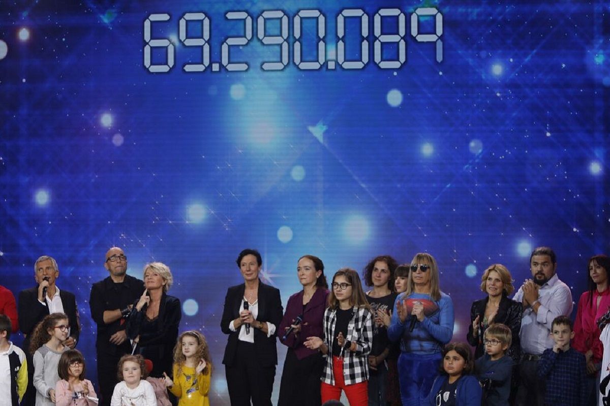 Le plateau du téléthon 2018 où le compteur de dons sest arrêté le dimanche 9 décembre 3e9f3