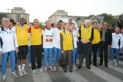 La Pr Cabrol et JL Cretier au depart