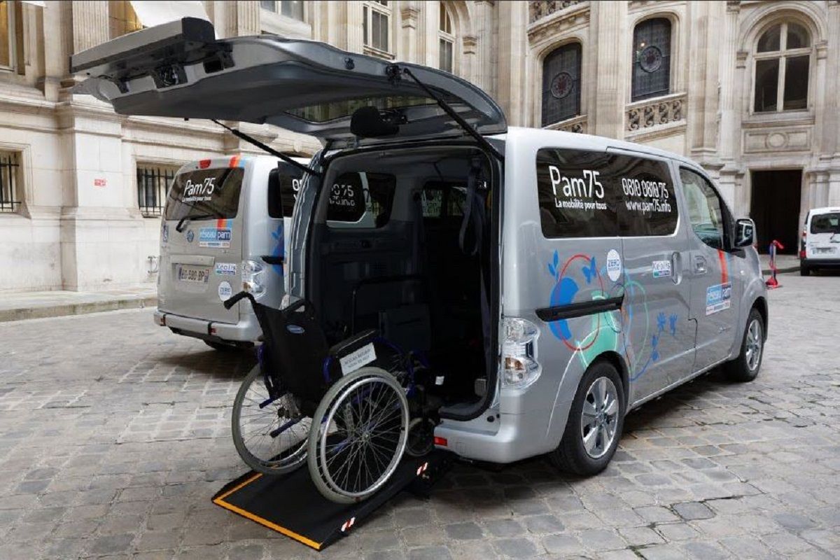 D ici 2018 soixante pourcent de la flotte des vehicules PAM75 pour les Parisiens a mobilite reduite seront electriques