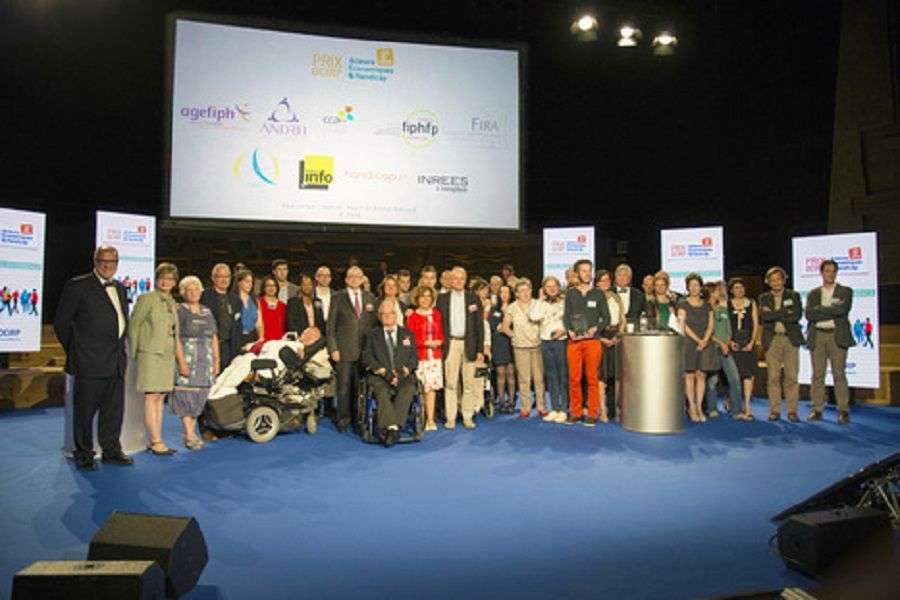Les Laureats de la 8e edition du prix Acteurs Economiques & Handicap organise par l OCRIRP