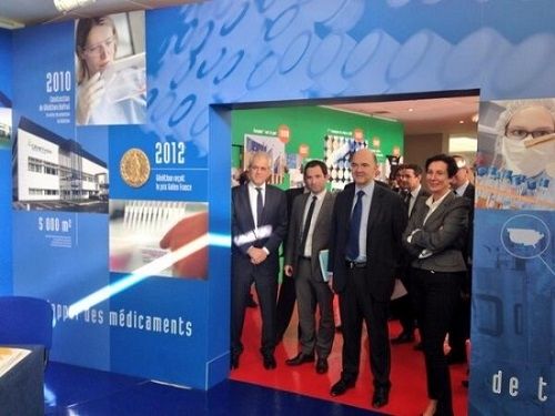 visite par les ministres des finances du laboratoire genethon